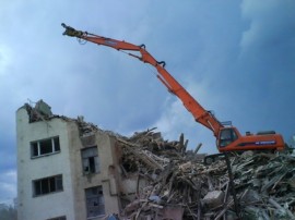 Аренда гусеничного экскаватора для сноса Doosan